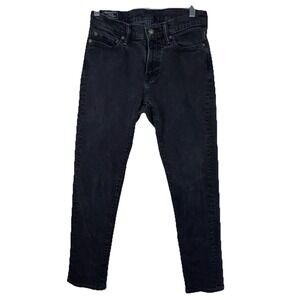 Abercrombie & Fitch Rustin Athletic Slim Stretch Black Denim Jeans Men's‎ 28x30